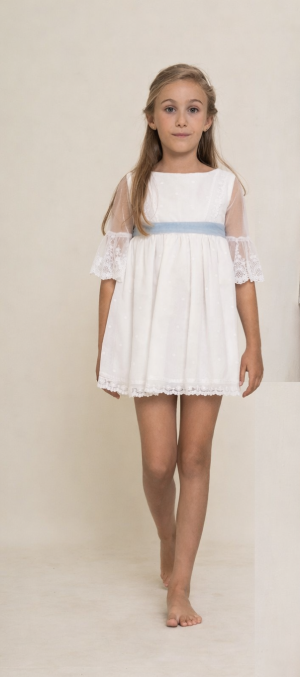 VESTIDO CEREMONIA NIÑA TUL PLUMETI